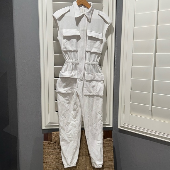 Norma Kamali, romper jumpsuit and sweatsuit material. - Picture 1 of 5